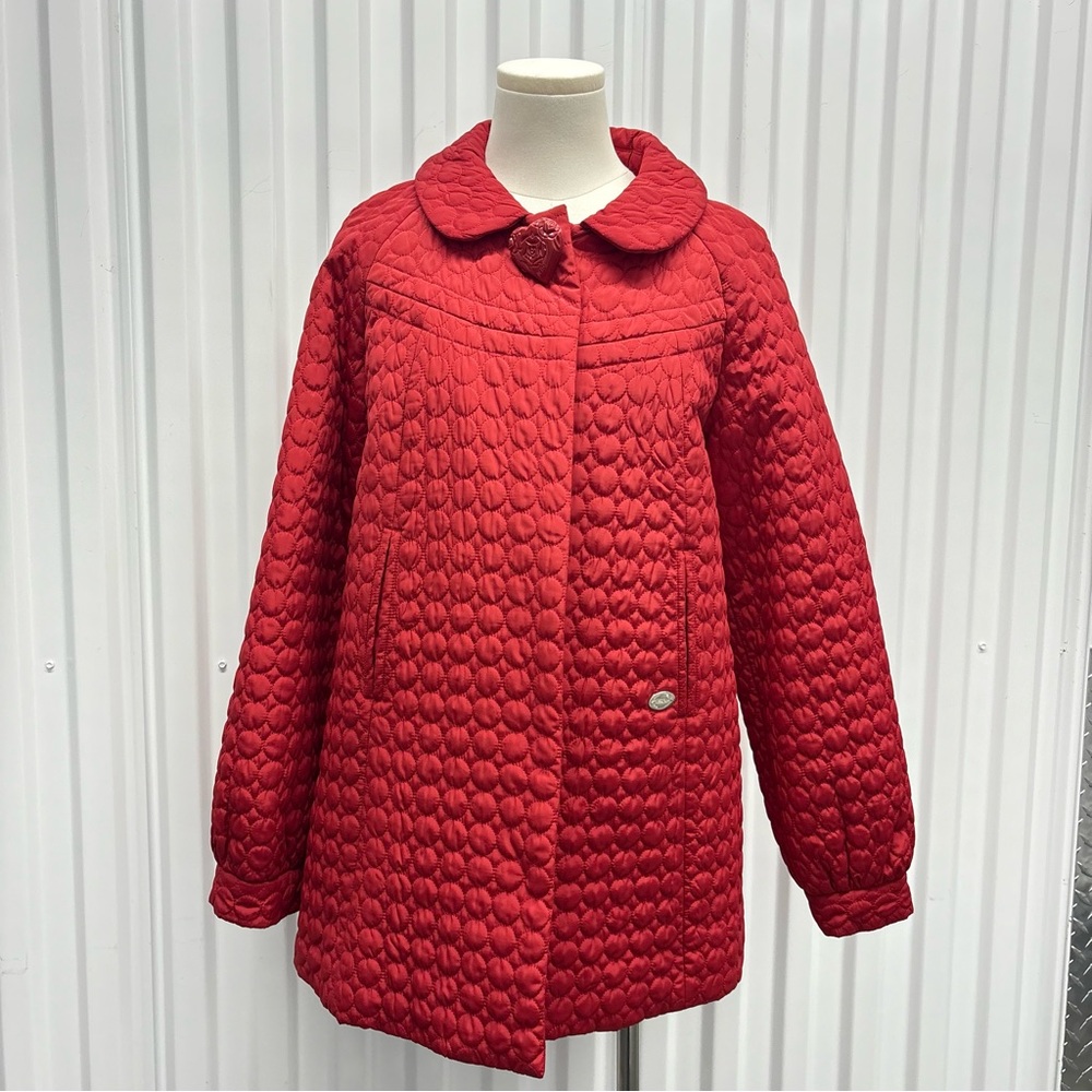 Betsy Johnson Quilted Red Women's Coat